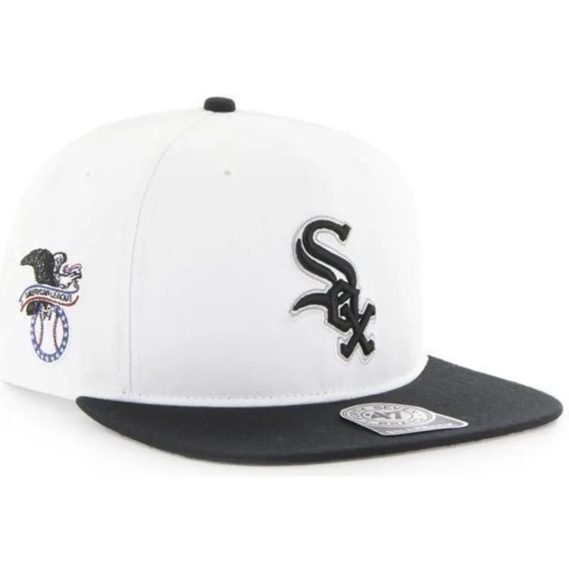 kepsar-plana-vit-snapback-lisa-lateral-fran-chicago-white-sox-mlb-av-47-brand