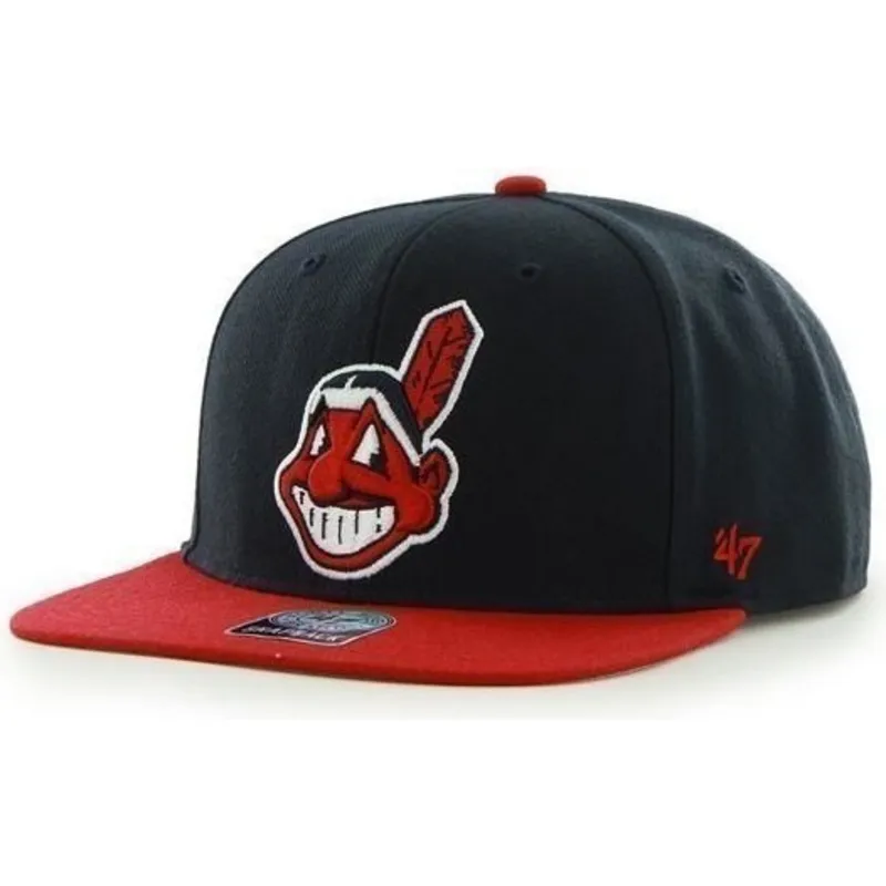 kepsar-plana-marinbla-snapback-lisa-antiguo-fran-cleveland-indians-mlb-av-47-brand