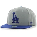 gra-platt-keps-med-bla-logotyp-snapback-med-mlb-los-angeles-dodgers-sidologotyp-fran-47-brand