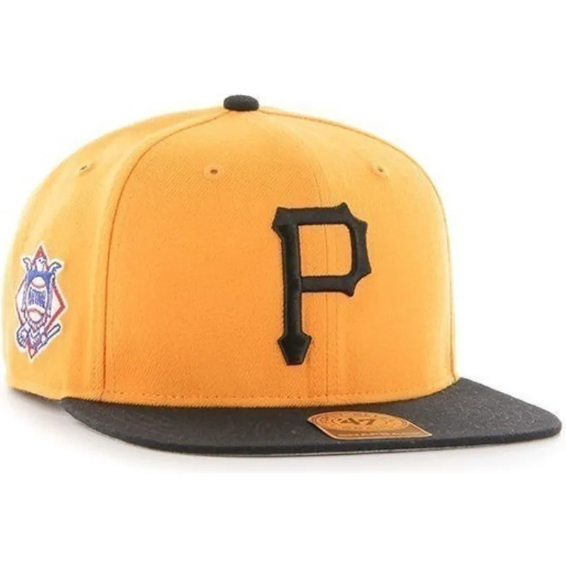 kepsar-plana-gul-snapback-lisa-leteral-fran-pittsburgh-pirates-mlb-av-47-brand