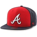 marinbla-platt-snapback-keps-med-mlb-atlanta-braves-sidologo-fran-47-brand