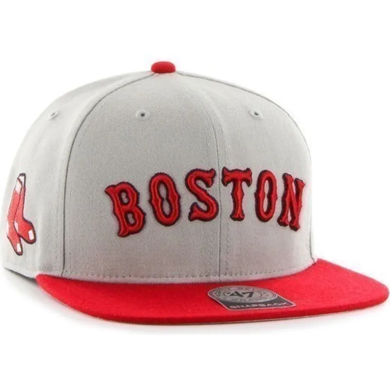 kepsar-plana-gra-snapback-lateral-fran-boston-red-sox-mlb-av-47-brand