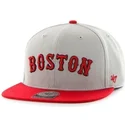 gra-platt-snapback-keps-med-sidologga-av-mlb-boston-red-sox-fran-47-brand