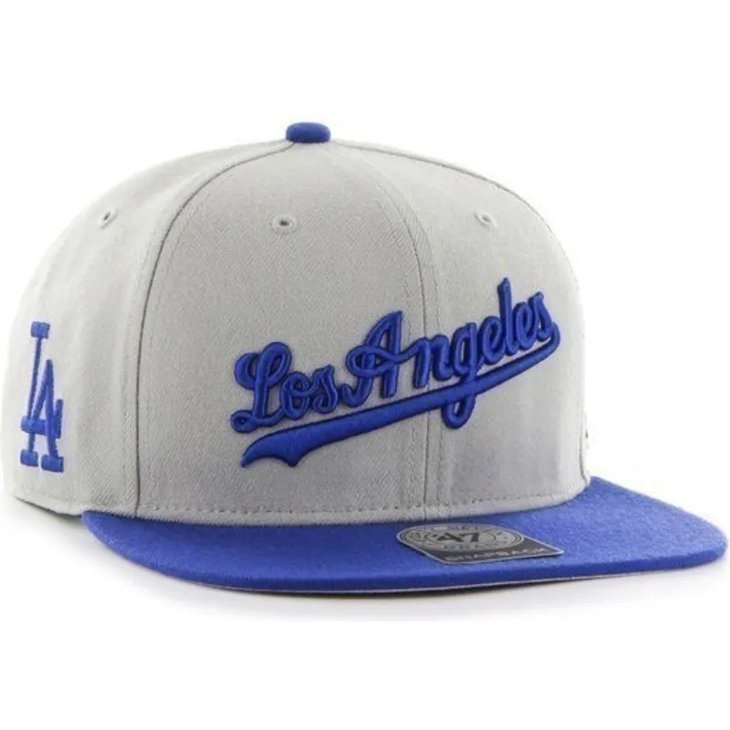 kepsar-plana-gra-snapback-lateral-fran-los-angeles-dodgers-mlb-av-47-brand