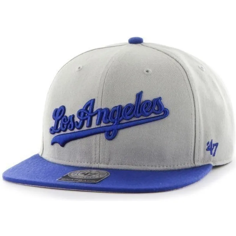 kepsar-plana-gra-snapback-lateral-fran-los-angeles-dodgers-mlb-av-47-brand
