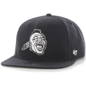 morkbla-platt-snapback-keps-med-sidologga-av-mlb-atlanta-braves-fran-47-brand