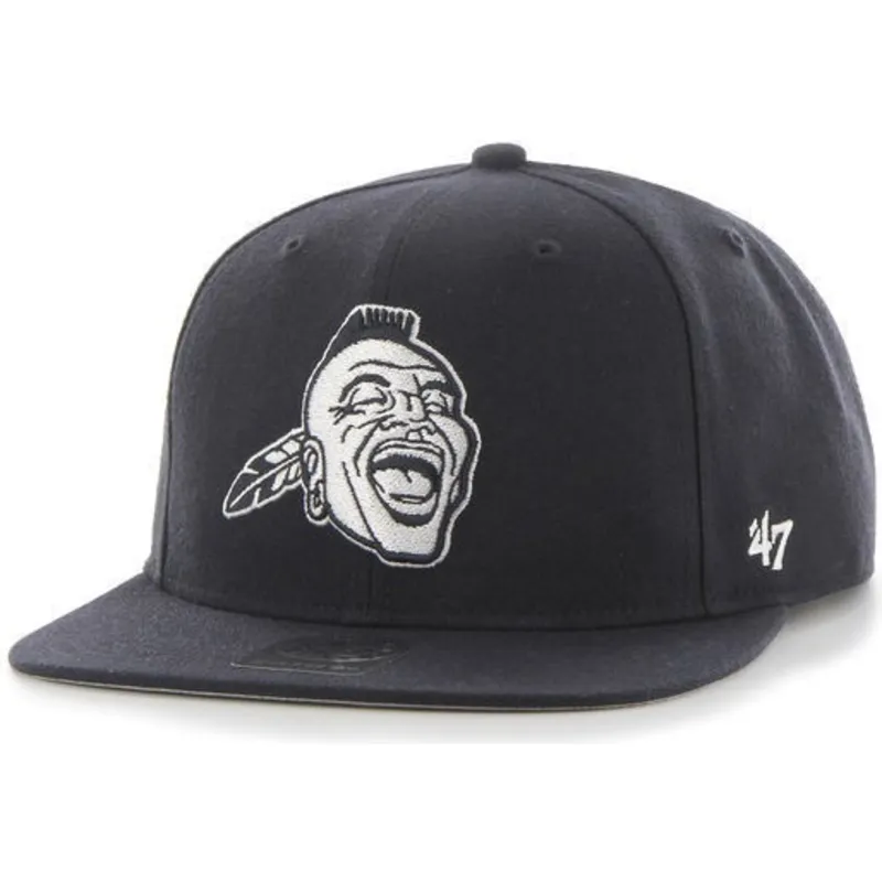 kepsar-plana-marinbla-snapback-lateral-fran-atlanta-braves-mlb-av-47-brand
