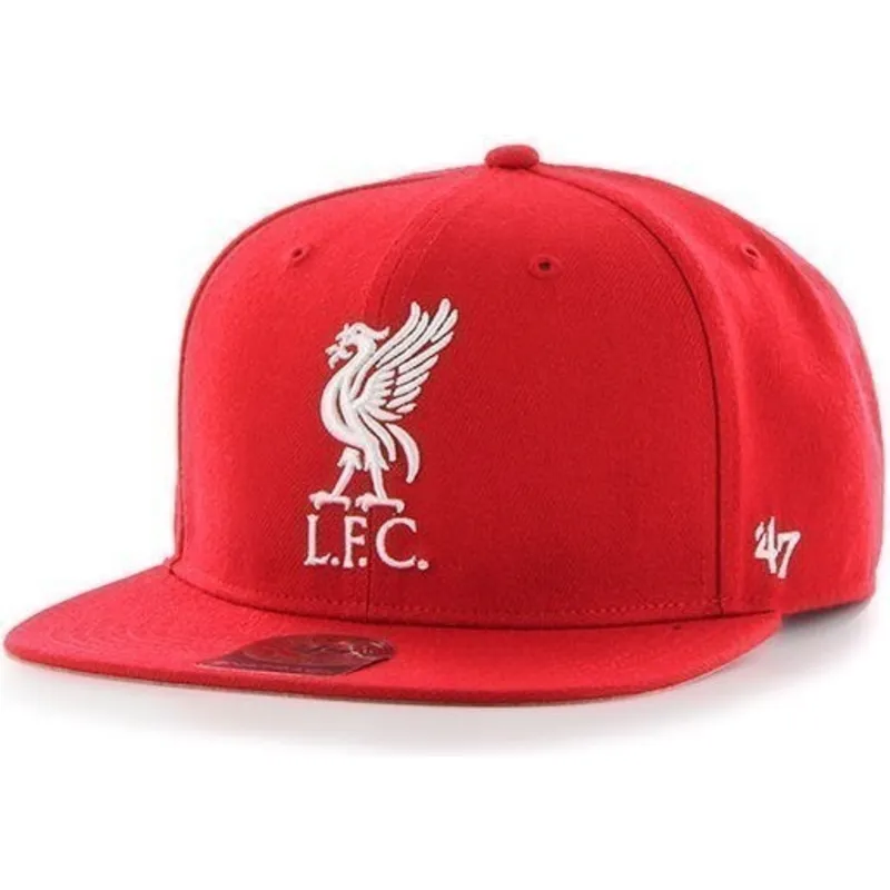 kepsar-plana-rod-snapback-lisa-grande-frontal-fran-liverpool-football-club-premier-league-av-47-brand