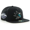 svart-platt-snapback-keps-nhl-san-jose-sharks-fran-47-brand