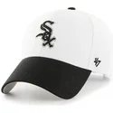 47-brand-mlb-chicago-white-sox-vit-och-svart-bojd-skarmkeps