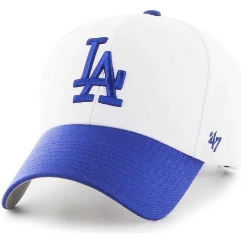kepsar-curva-vit-justerbart-band-clara-fran-los-angeles-dodgers-mlb-av-47-brand