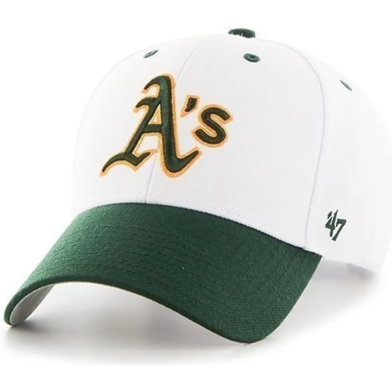 kepsar-curva-vit-justerbart-band-fran-oakland-athletics-mlb-av-47-brand