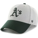 47-brand-curved-brim-mlb-oakland-athletics-grey-cap-with-green-visor