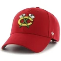 kepsar-curva-rod-justerbart-band-fran-chicago-blackhawks-nhl-av-47-brand