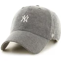 gra-keps-med-bojd-skarm-och-liten-mlb-new-york-yankees-logotyp-fran-47-brand