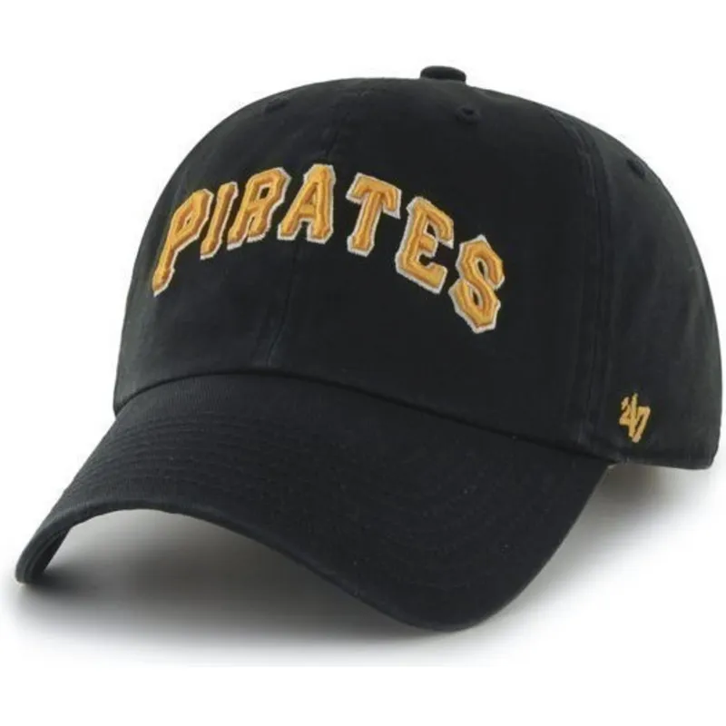 kepsar-curva-svart-justerbart-band-nombre-frontal-grande-fran-pittsburgh-pirates-mlb-av-47-brand