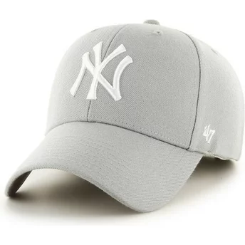 Grått New York Yankees MLB böjd keps från 47 Brand