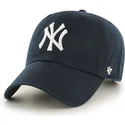marinbla-kurvad-keps-new-york-yankees-mlb-clean-up-fran-47-brand
