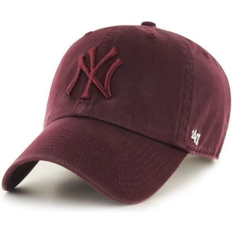 kepsar-curva-rod-justerbart-band-granate-granate-fran-new-york-yankees-mlb-av-47-brand