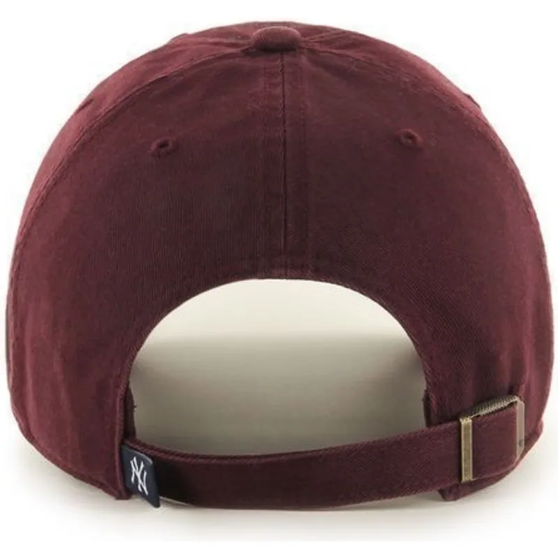 kepsar-curva-rod-justerbart-band-granate-granate-fran-new-york-yankees-mlb-av-47-brand