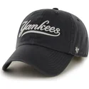 morkbla-bojd-keps-med-new-york-yankees-mlb-clean-up-bokstavslogotyp-fran-47-brand