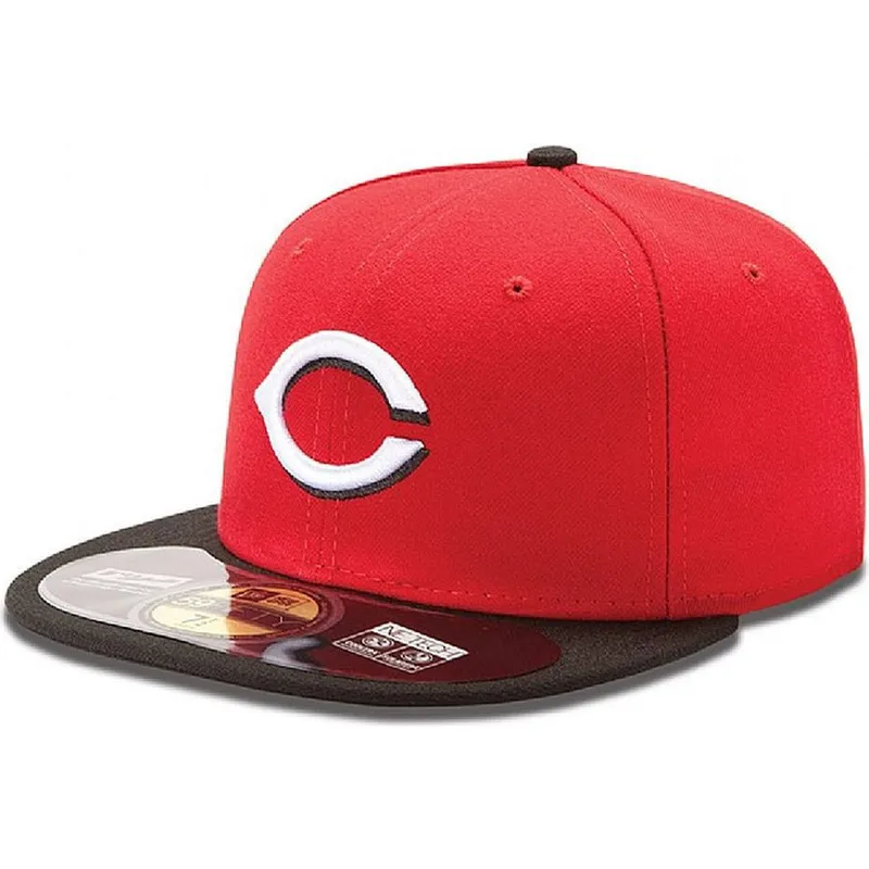 kepsar-plana-rod-justerad-59fifty-authentic-on-field-fran-cincinnati-reds-mlb-av-new-era