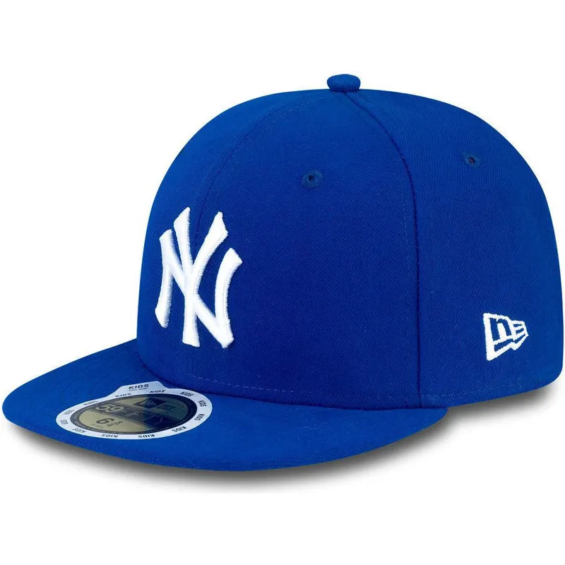 kepsar-plana-bla-justerad-for-barn-59fifty-essential-fran-new-york-yankees-mlb-av-new-era