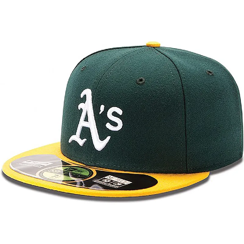 kepsar-plana-gron-justerad-59fifty-authentic-on-field-fran-oakland-athletics-mlb-av-new-era