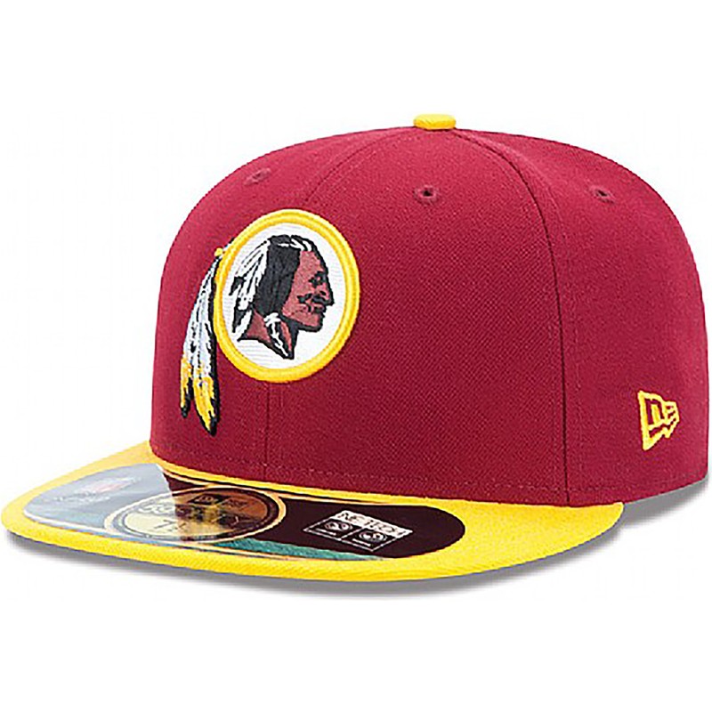 new-era-flat-brim-59fifty-authentic-on-field-game-washington-commanders-nfl-red-fitted-cap