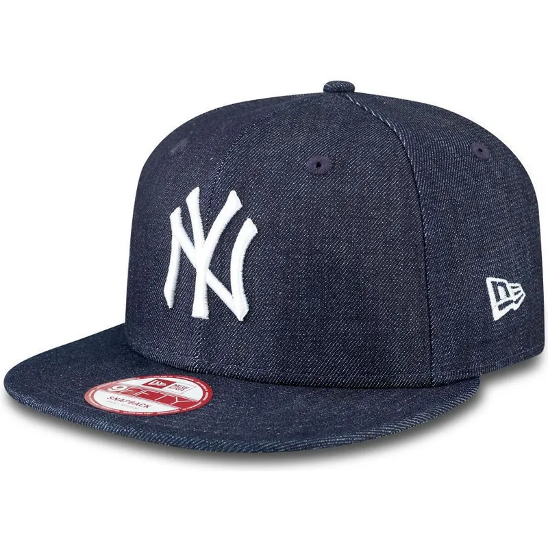 kepsar-plana-marinbla-snapback-9fifty-essential-denim-fran-new-york-yankees-mlb-av-new-era