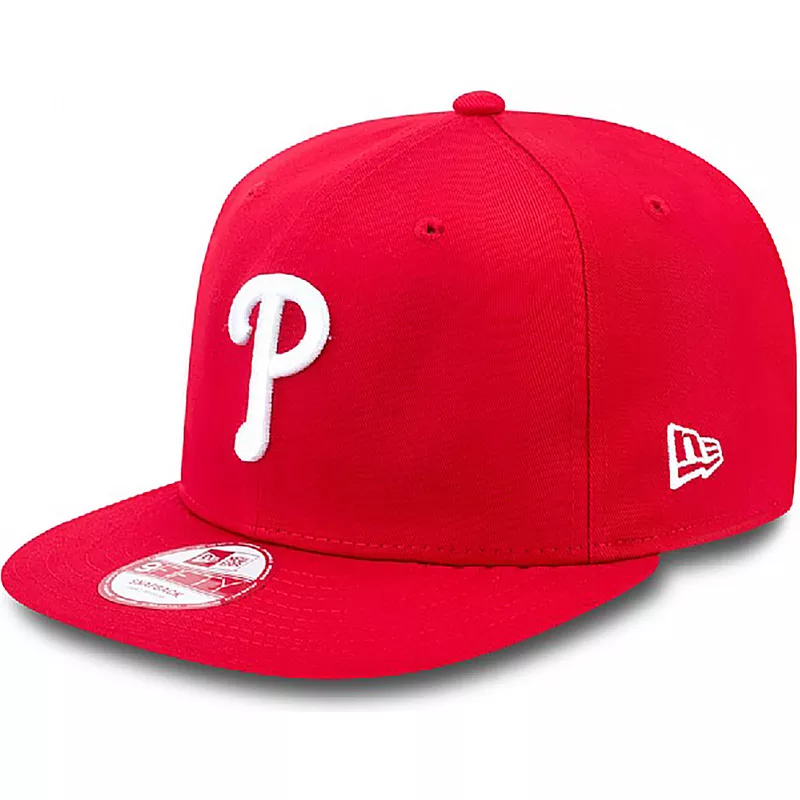 new-era-flat-brim-9fifty-essential-philadelphia-phillies-mlb-red-snapback-cap