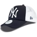new-era-new-york-yankees-mlb-clean-a-frame-morkbla-truckerkeps